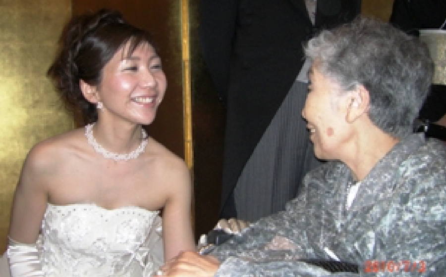 お孫さんの結婚式に参加